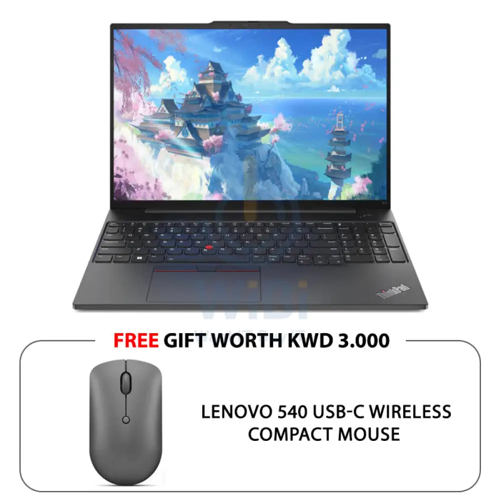 Lenovo ThinkPad E16 Gen 1 - 16.0’’ WUXGA / i5 / 8GB / 512GB (NVMe M.2 SSD) / 2GB VGA / DOS (Without OS) / 1YW