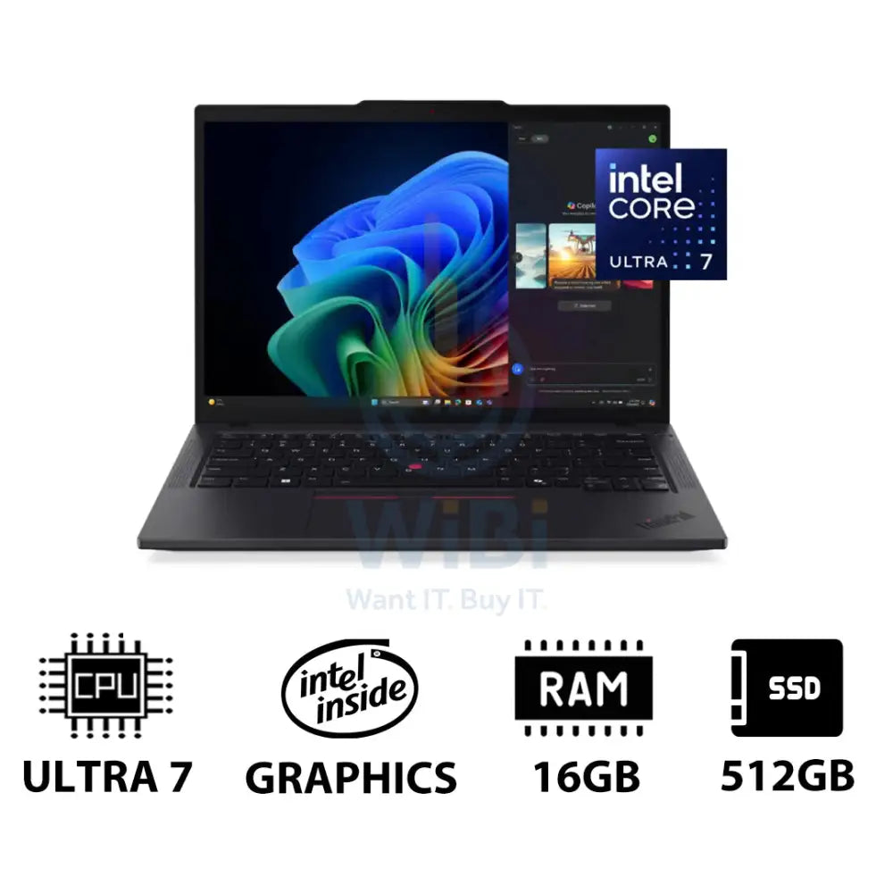 Lenovo ThinkPad T14 Gen 6 AI PC - 14.0’’ WUXGA / Ultra 7 255U / 16GB / 512GB (NVMe M.2 SSD) / AI Boost Up to 12 TOPS