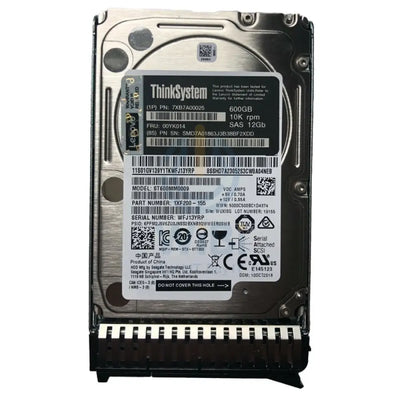 Lenovo ThinkSystem SAS Hot-Swap - 600GB / 2.5-inch / SAS / 10K RPM / 12Gbps Storage > Desktop Hard Drives