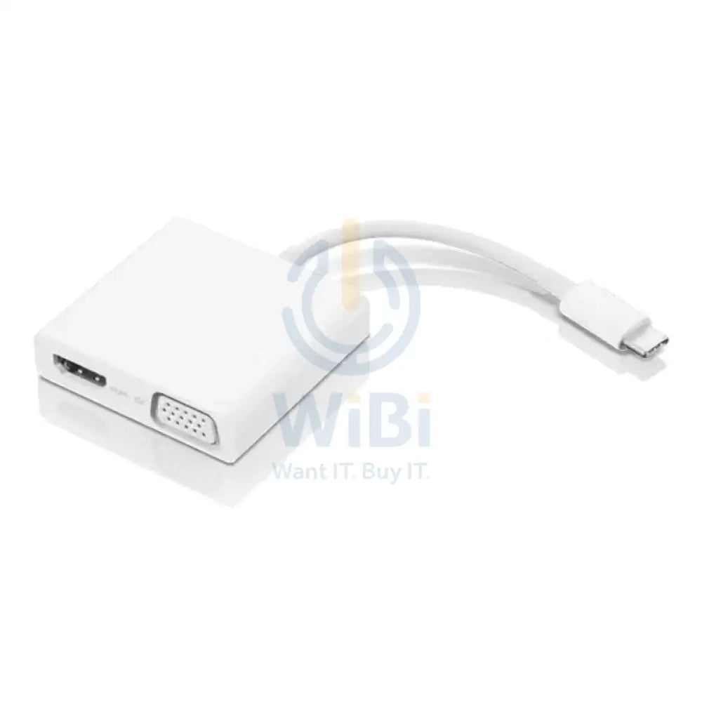 Lenovo USB-C 3-in-1 Travel Hub - HDMI/VGA/USB 3.0 / White Accessories > USB Hub