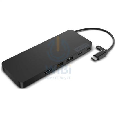 Lenovo USB-C Slim Travel Dock - HDMI/USB-C/USB-A / Eclipse Black Accessories > Docking Station