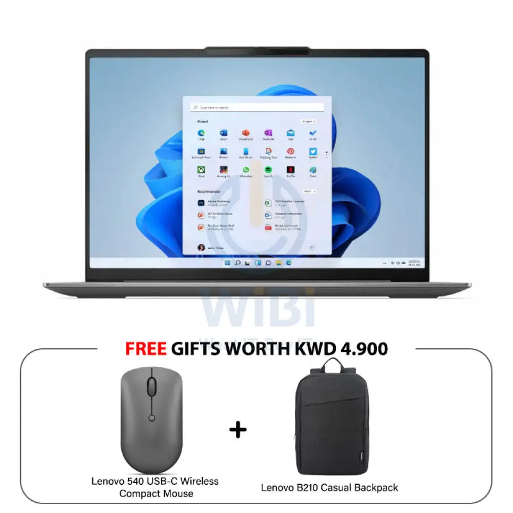 Lenovo Yoga Slim 6 Gen 8 - 14.0’’ 2.2K / i7 / 16GB / 1TB (NVMe M.2 SSD) / Win 11 Home / 1YW / Arabic/English / Storm