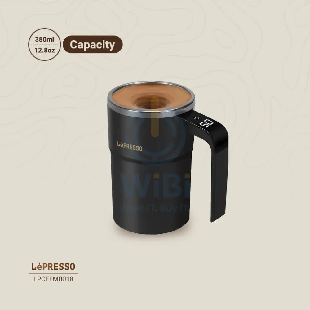 LePresso Stirmagic Auto Stirring Mug - Black Accessories > Smart Devices