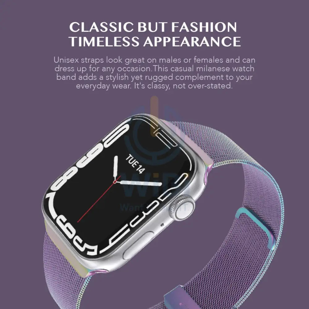 Levelo Double Milanese Watch Strap Apple Watch 38 / 40 / 41mm - Iridescent Accessories > Smart Watches