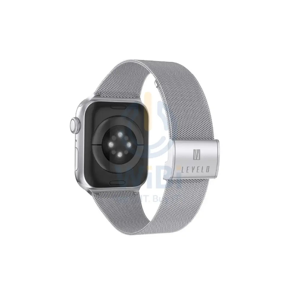 Levelo Double Milanese Watch Strap Apple Watch 38 / 40 / 41mm - Silver Accessories > Smart Watches