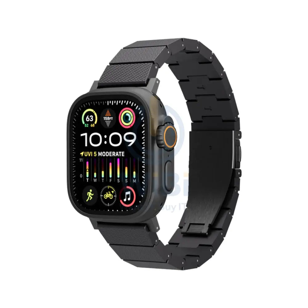 Levelo Fusion FibreGlass Resin Strap - Apple Watch Band 49/45/44/42mm / Black Accessories > Smart Watches > Straps