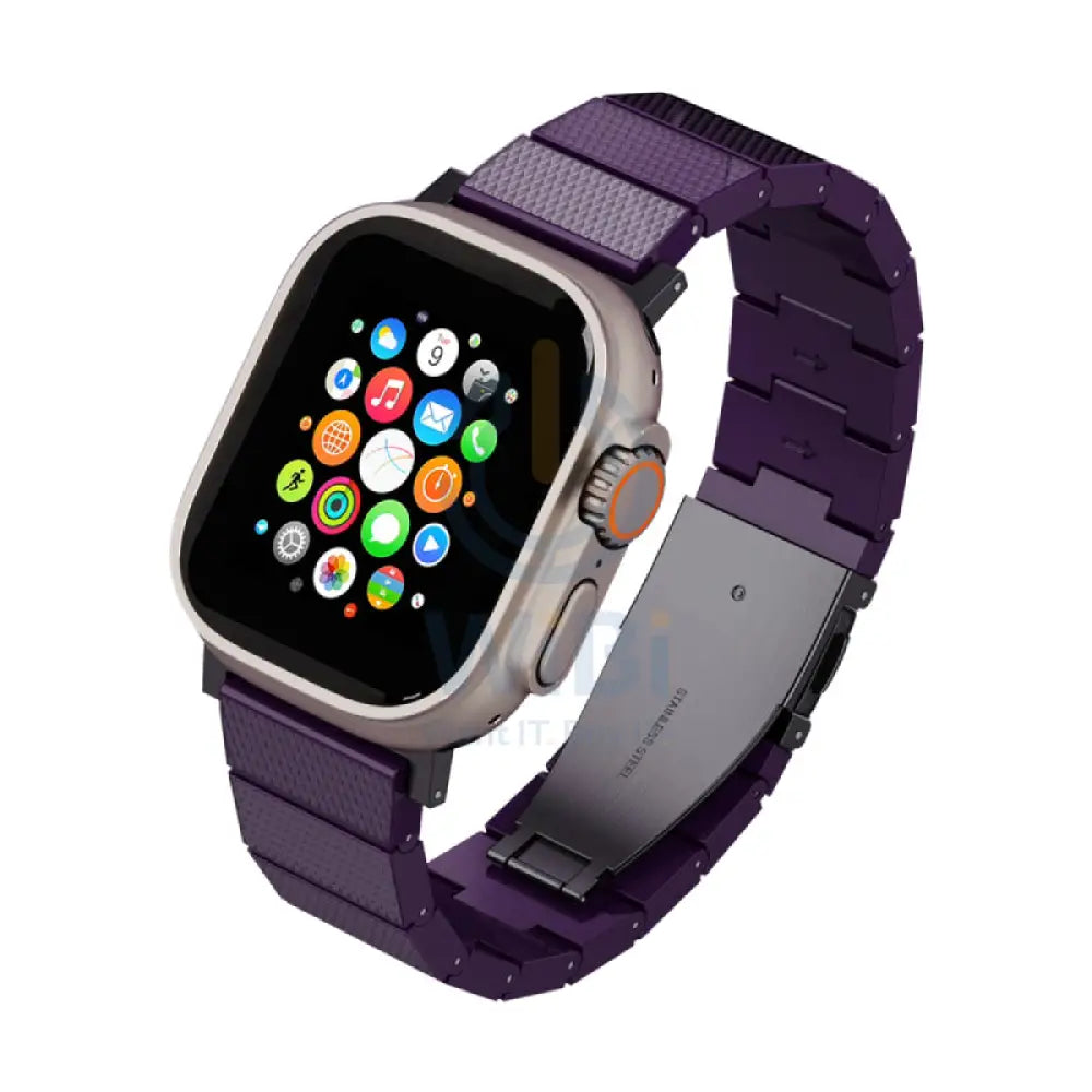 Levelo Fusion FibreGlass Resin Strap - Apple Watch Band 49/45/44/42mm / Purple Accessories > Smart Watches > Straps