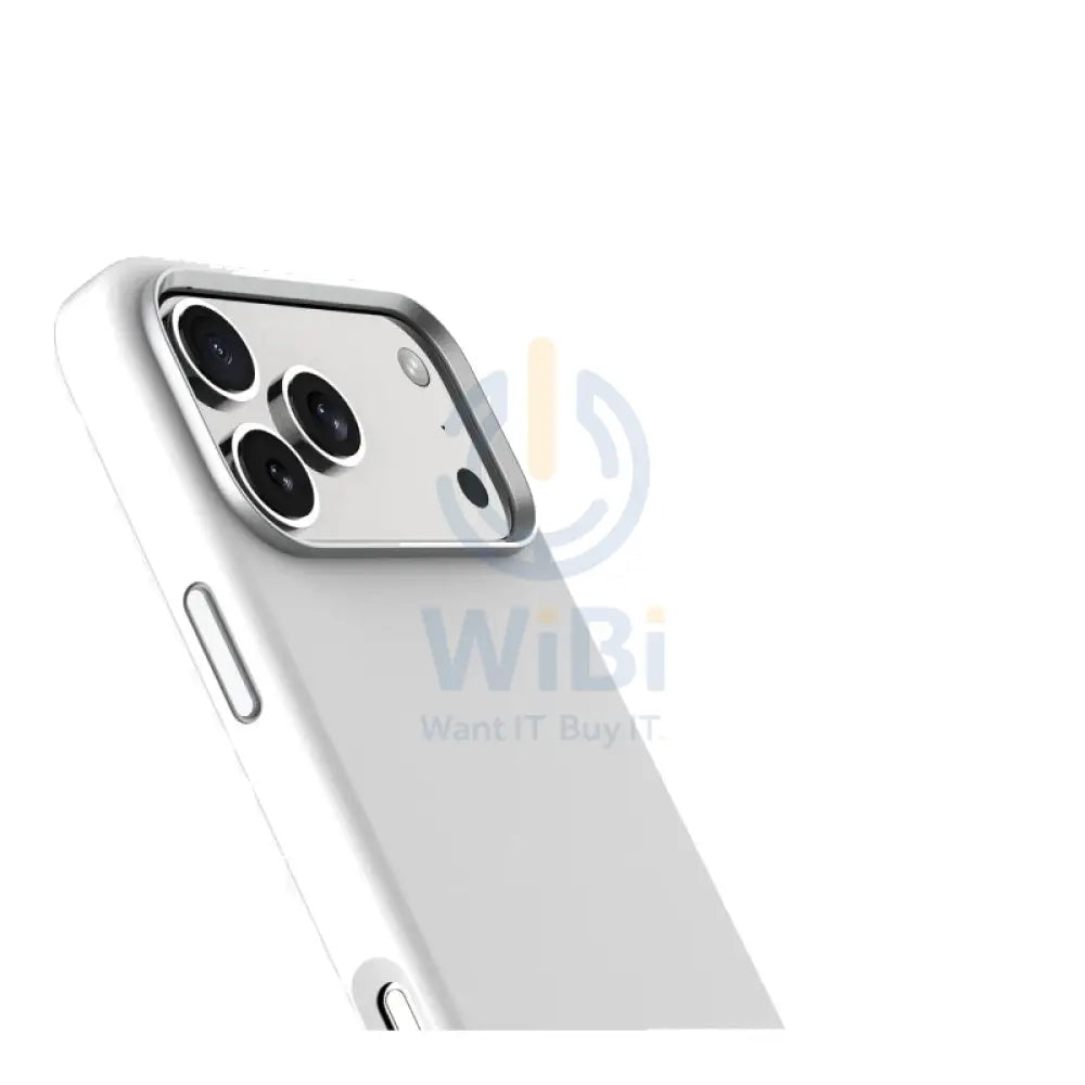 Levelo Iris MagSafe Liquid Silicone Case For Apple iPhone 17 Pro - Silver Accessories > Mobiles & Tablets > Mobiles >