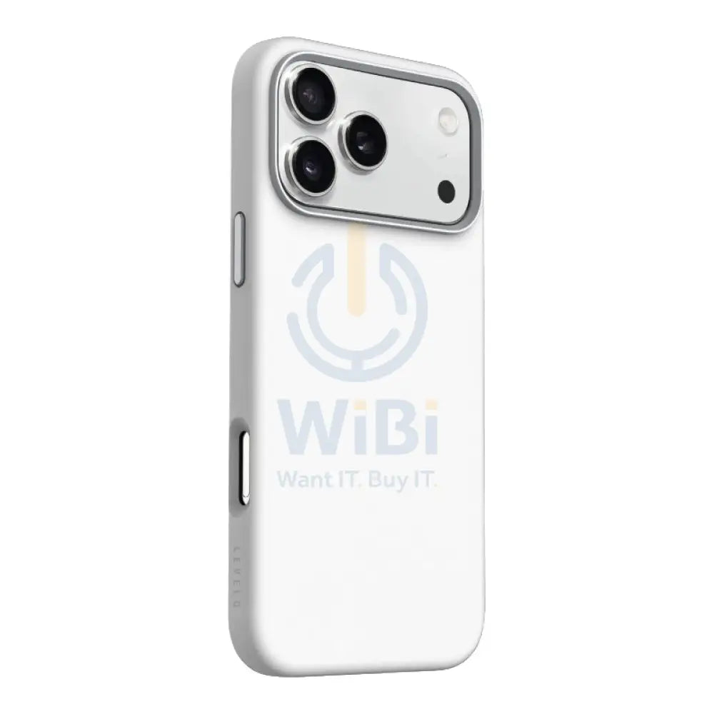 Levelo Iris MagSafe Liquid Silicone Case For Apple iPhone 17 Pro - Silver Accessories > Mobiles & Tablets > Mobiles >