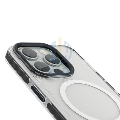 Levelo Magsafe FlexiGuard Transparent Case - iPhone 15 Pro / Black Accessories > Mobiles & Tablets > Mobiles > Covers &