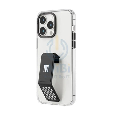 Levelo Morphix Clara Gripstand IMD Clear Back Case - iPhone 14 Pro / Black Accessories > Mobiles & Tablets > Mobiles