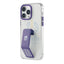 Levelo Morphix Clara Gripstand IMD Clear Back Case - iPhone 14 Pro / Deep Purple Accessories > Mobiles & Tablets >