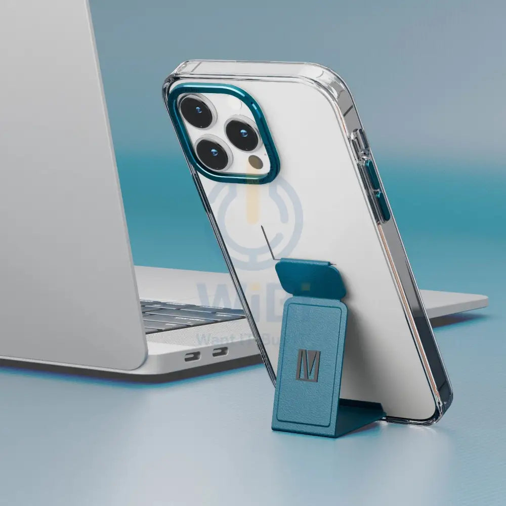Levelo Morphix Clara Gripstand IMD Clear Back Case - iPhone 14 Pro Max / Blue Accessories > Mobiles & Tablets > Mobiles