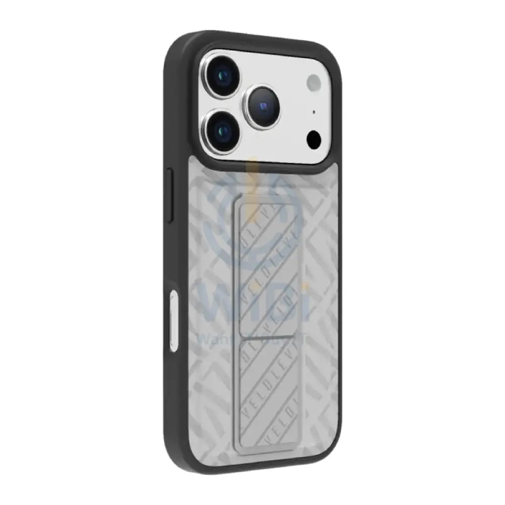 Levelo Morphix Cuero Gripstand Case For Apple iPhone 17 Pro - Cloud Grey Accessories > Mobiles & Tablets > Mobiles >
