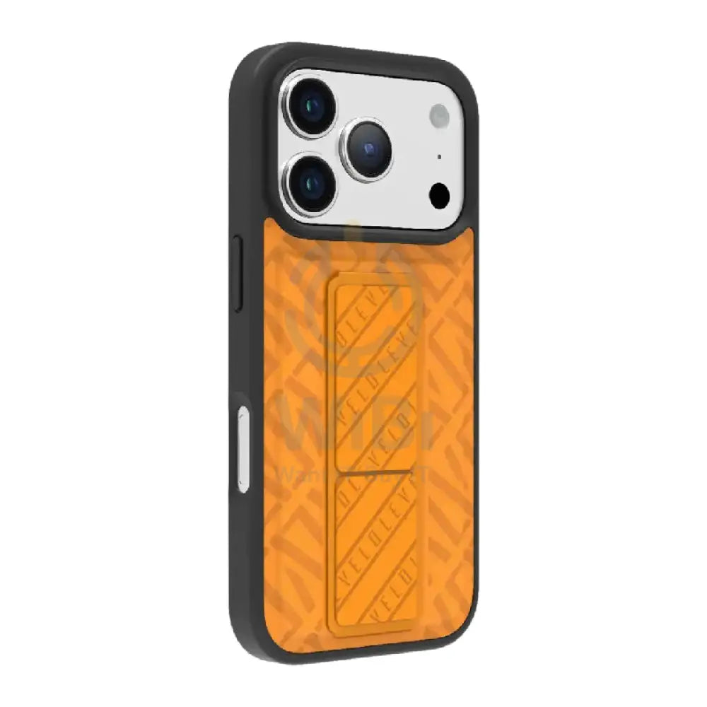 Levelo Morphix Cuero Gripstand Case For Apple iPhone 17 Pro - Sunrise Orange Accessories > Mobiles & Tablets > Mobiles