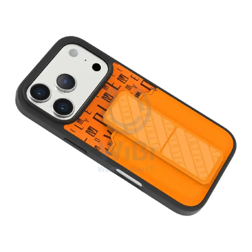 Levelo Morphix Gripstand Case With Cardholder For Apple iPhone 17 Pro - Sunrise Orange Accessories > Mobiles & Tablets