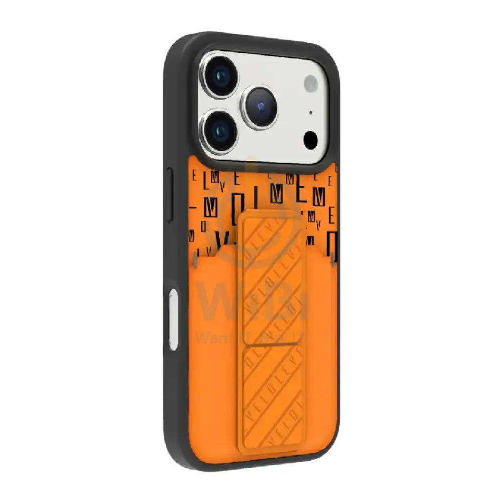 Levelo Morphix Gripstand Case With Cardholder For Apple iPhone 17 Pro - Sunrise Orange Accessories > Mobiles & Tablets