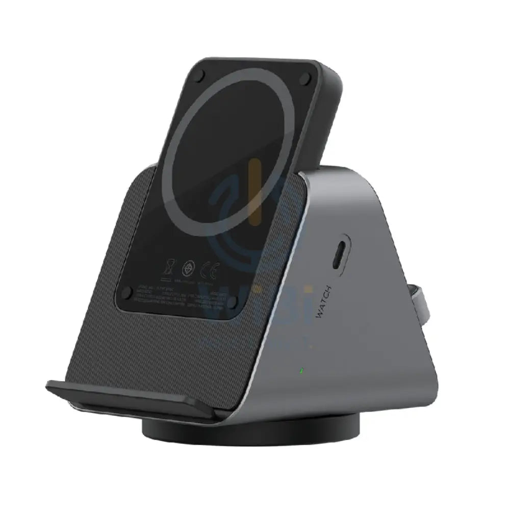 Levelo TERRA Rotating 3-in-1 Wireless Charging Stand with Portable Power Bank - 5000mAh / Black Accessories > Power Bank