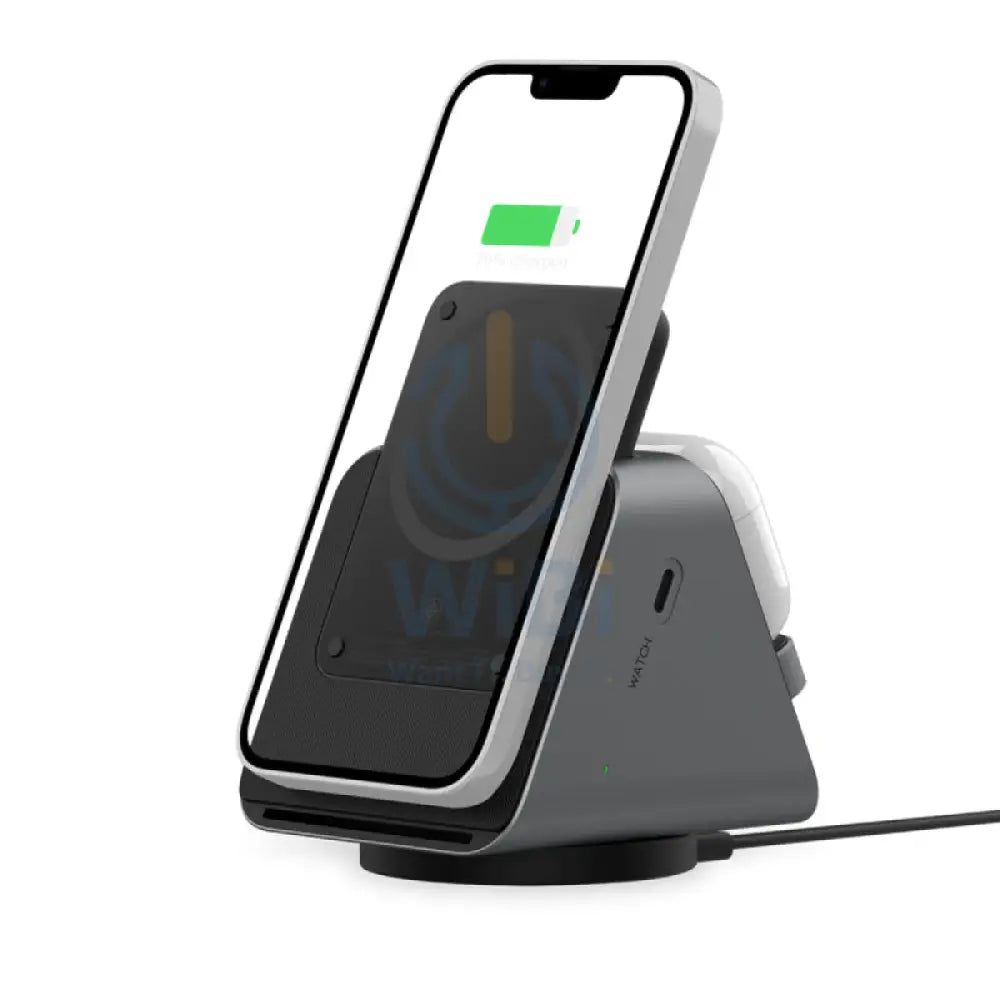 Levelo TERRA Rotating 3-in-1 Wireless Charging Stand with Portable Power Bank - 5000mAh / Black Accessories > Power Bank