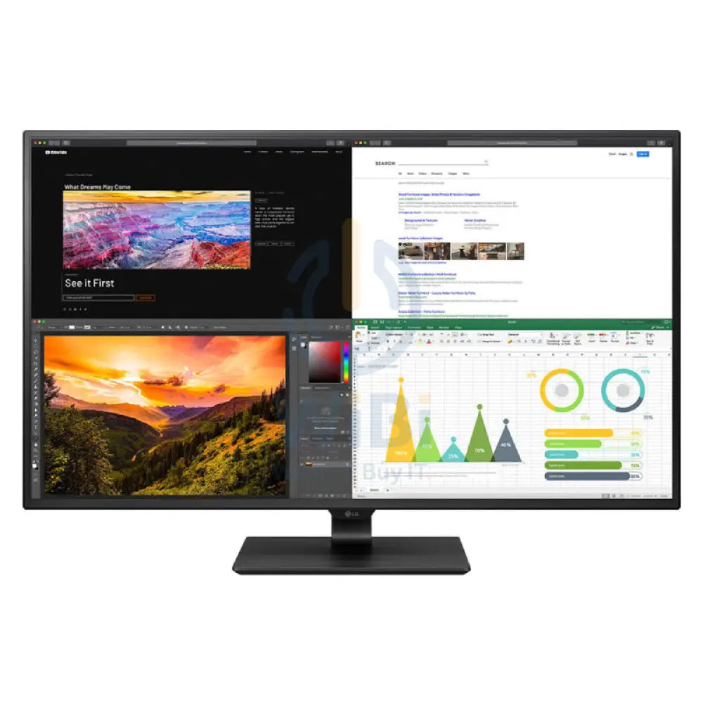 LG 4K UHD - 43’’ IPS 4K UHD / 8ms / HDMI / DisplayPort / USB-C / 60Hz - Monitor Monitors & Projectors > Monitors