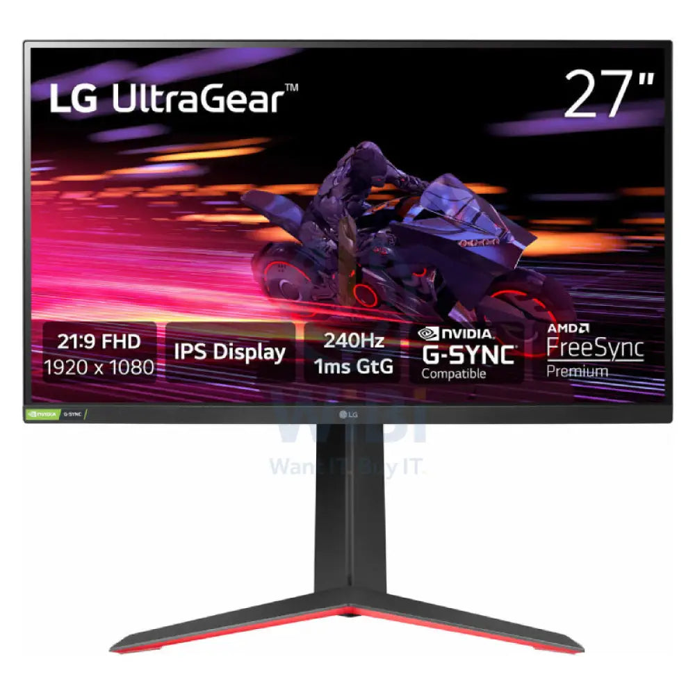 LG UltraGear 27’’ Gaming Monitor 27’’ FHD / 1ms / 240Hz / DisplayPort / HDMI Gaming Monitor Monitors & Projectors >