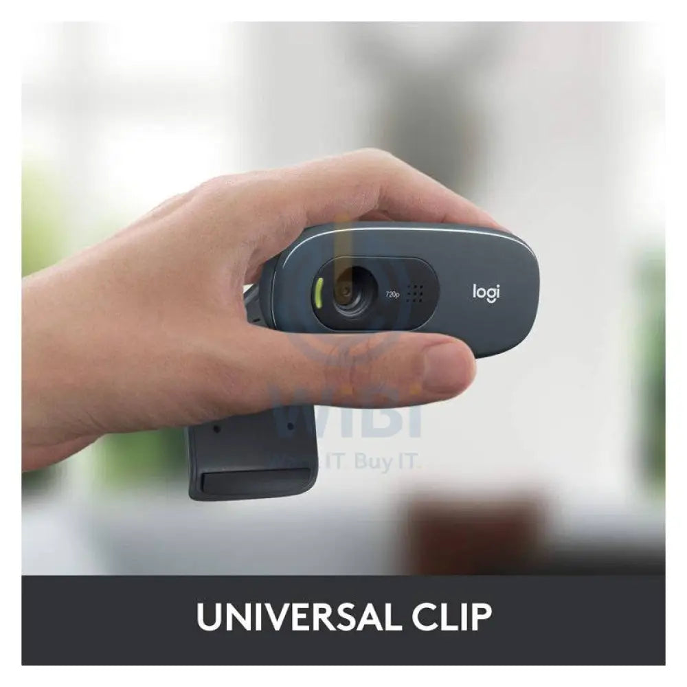 Logitech C270 HD Webcam - 720p / USB 2.0 / Wired / Black - Open - Cables & Peripherals