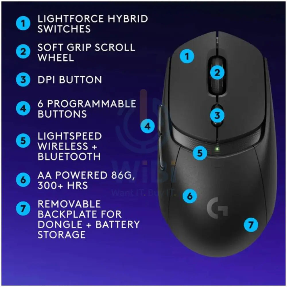 Logitech G309 LightSpeed Bluetooth Mouse - Wireless / Black Accessories > Keyboard & Mouse