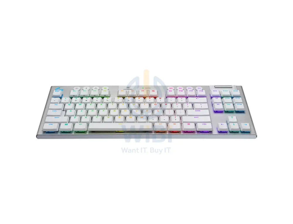 Logitech G915 TenKeyLess Wireless RGB Mechanical Gaming Keyboard / White - Tactile Accessories > Keyboard & Mouse >
