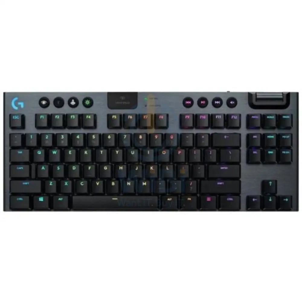 Logitech G915 TKL Tenkeylees Light Speed Wireless RGB Mechanical Gaming Keyboard / Clicky - Black Accessories >