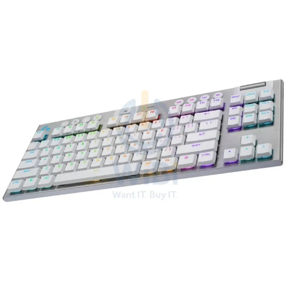 Logitech G915 X LIGHTSPEED TKL Mechanical Gaming Keyboard - Wireless / RGB / Tactile / White Accessories > Keyboard &