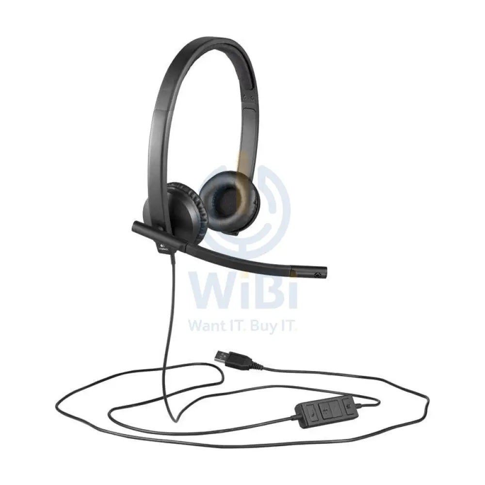Logitech H570e USB Wired Headset - Wired / USB / Stereo / Black