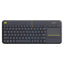 Logitech K400 Plus Wireless Touch Keyboard - 2.40GHz / Up to 10m / Wi-Fi / Black - Keyboard - Cables & Peripherals