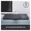 Logitech K400 Plus Wireless Touch Keyboard - 2.40GHz / Up to 10m / Wi-Fi / Black - Keyboard - Cables & Peripherals