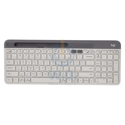 Logitech K580 Slim Multi-Device Wireless Keyboard - Off White / Arabic/English Accessories > Keyboard & Mouse
