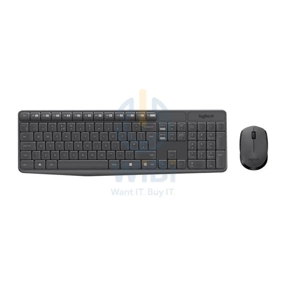 Logitech MK235 - 2.40GHz / Up to 10m / Optical / Wi-Fi / Arb/Eng - Keyboard & Mouse Combo