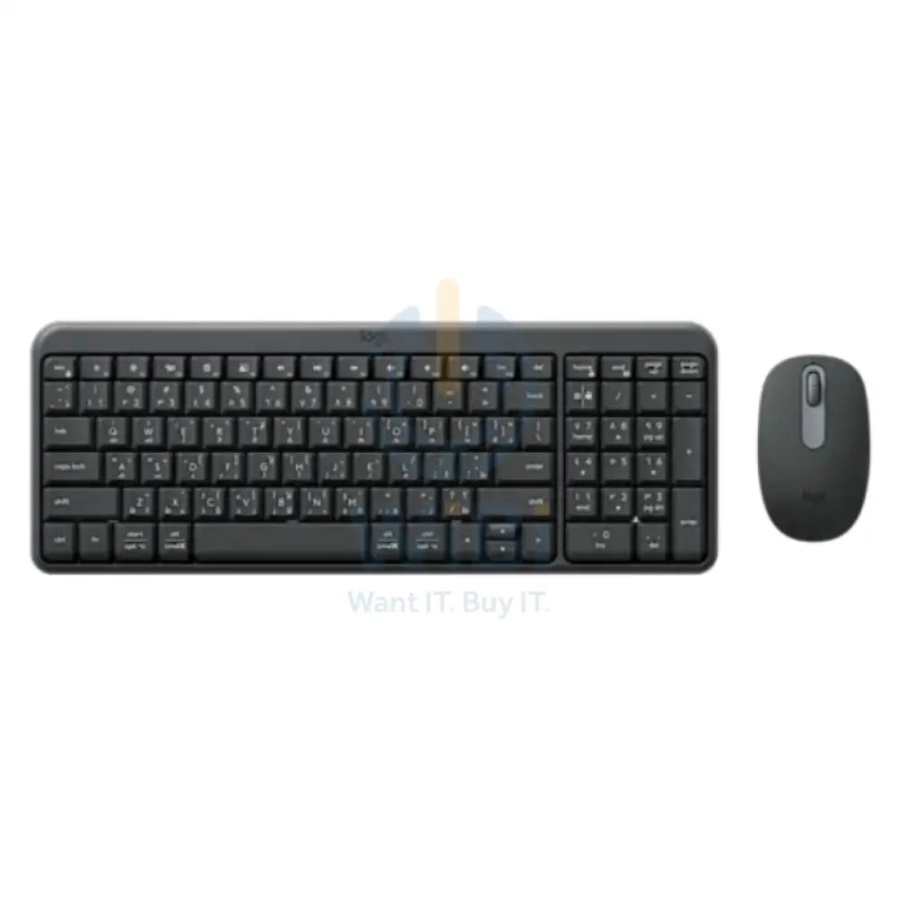 Logitech MK250 Compact Bluetooth Keyboard & Mouse Combo - Wireless / Arabic/English / Black Accessories > Keyboard &