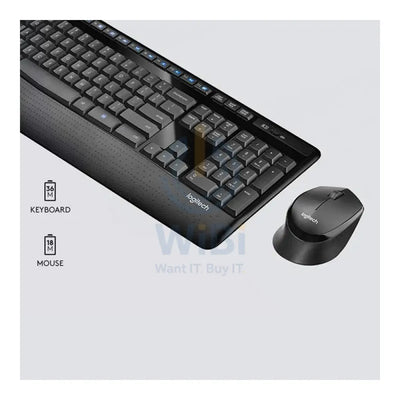 Logitech MK345 - Wireless / USB / Arabic/English Keys / Black - Keyboard & Mouse Combo Accessories > Keyboard & Mouse >