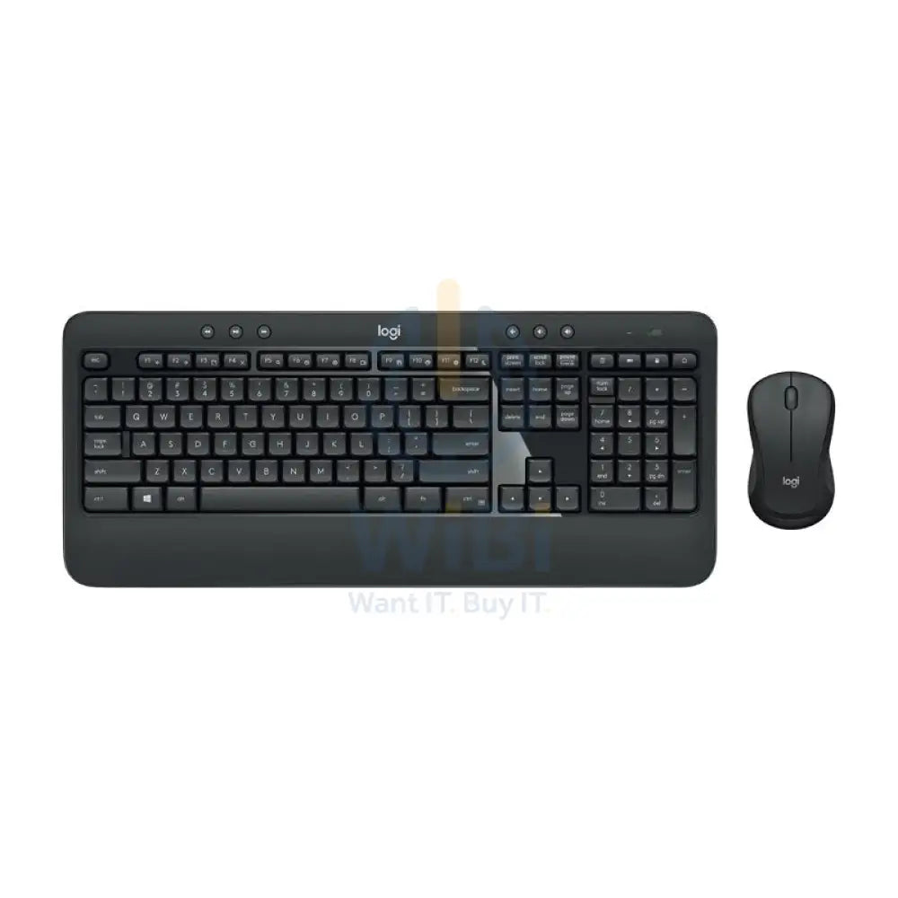 Logitech MK540 Advanced Wireless Combo - 2.40GHz / Up to 10m / USB Wireless Receiver / Arb/Eng / Black - Keyboard &