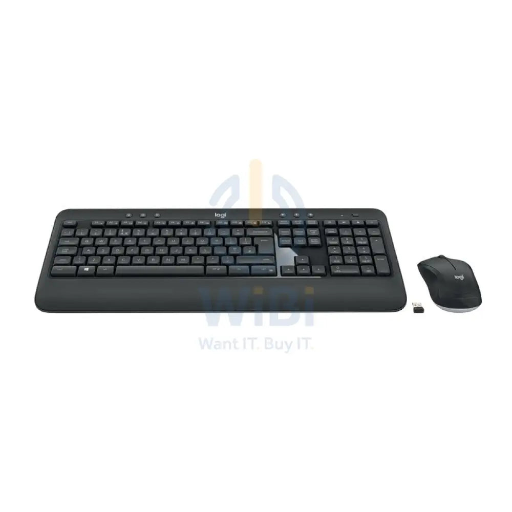 Logitech MK540 Advanced Wireless Combo - 2.40GHz / Up to 10m / USB Wireless Receiver / Arb/Eng / Black - Keyboard &