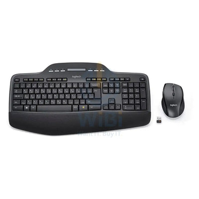 Logitech MK710 Performance Wireless Combo - 2.40GHz / Up to 10m / USB Wireless Receiver / Arb/Eng / Black - Keyboard &