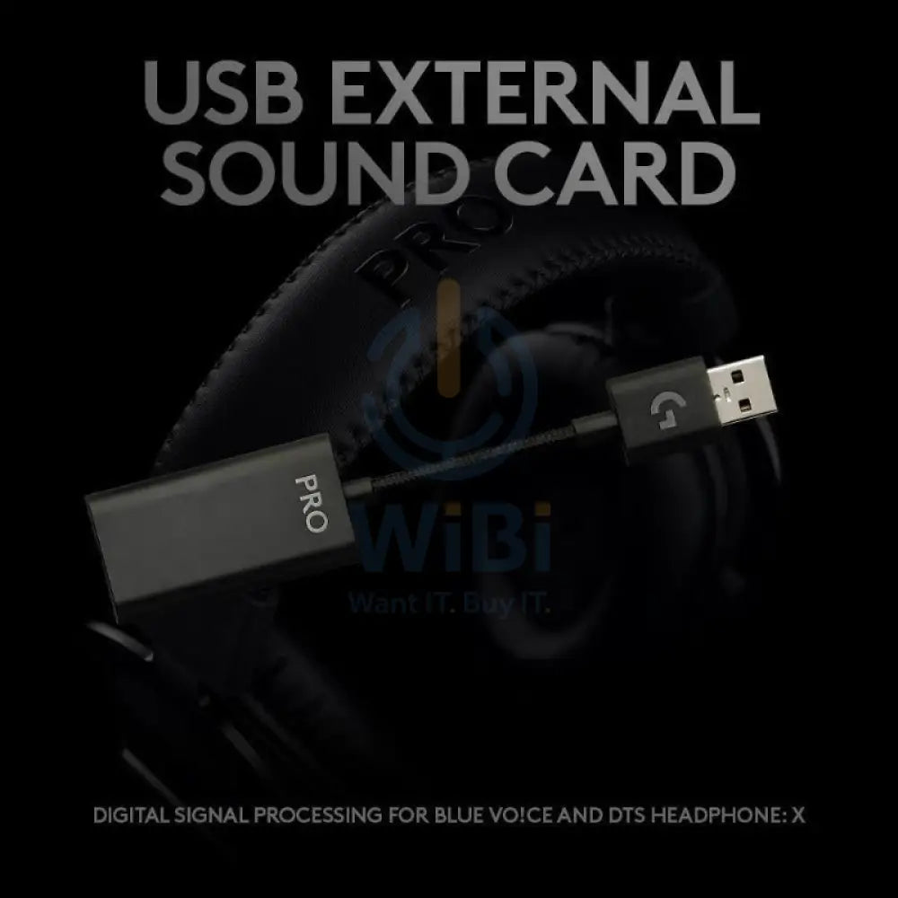 Logitech PRO X Gaming Headset With Blue Voice Microphone - Wired / Black Accessories > Audio > Headphones > Offer Zone