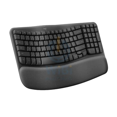 Logitech Wave Bluetooth Ergonomic keyboard - Graphite - Arb/Eng Accessories > Keyboard & Mouse > Gaming Zone > Offer