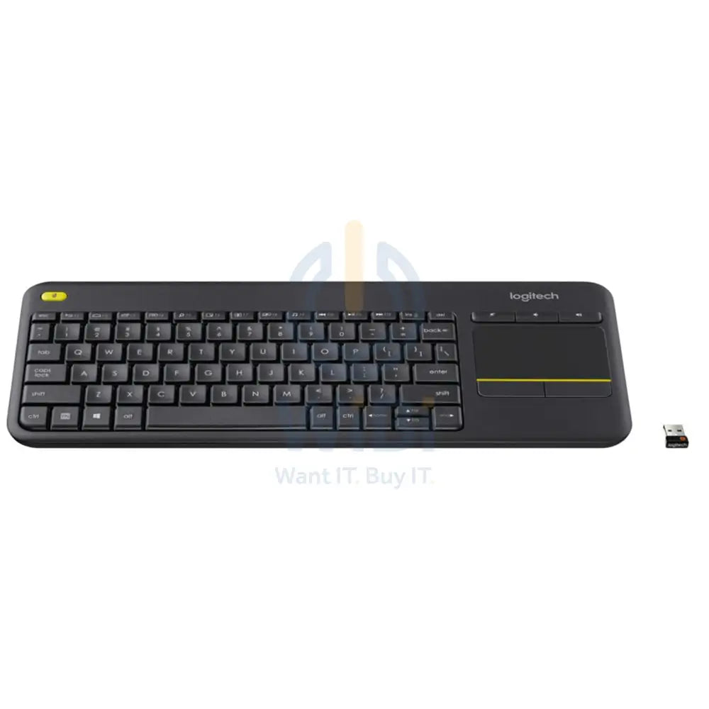 Logitech Wireless Keyboard K400 Plus with Touchpad for Smart TV & PC Accessories > Keyboard & Mouse