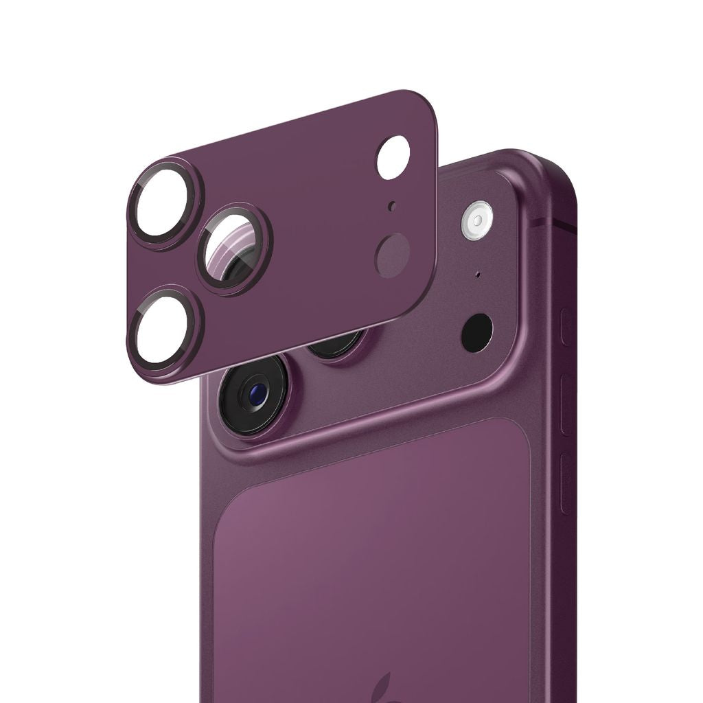 Smartix Ultraguard Aluminium Camera Lens Protector For Apple iPhone 18 Pro - Dark Cherry