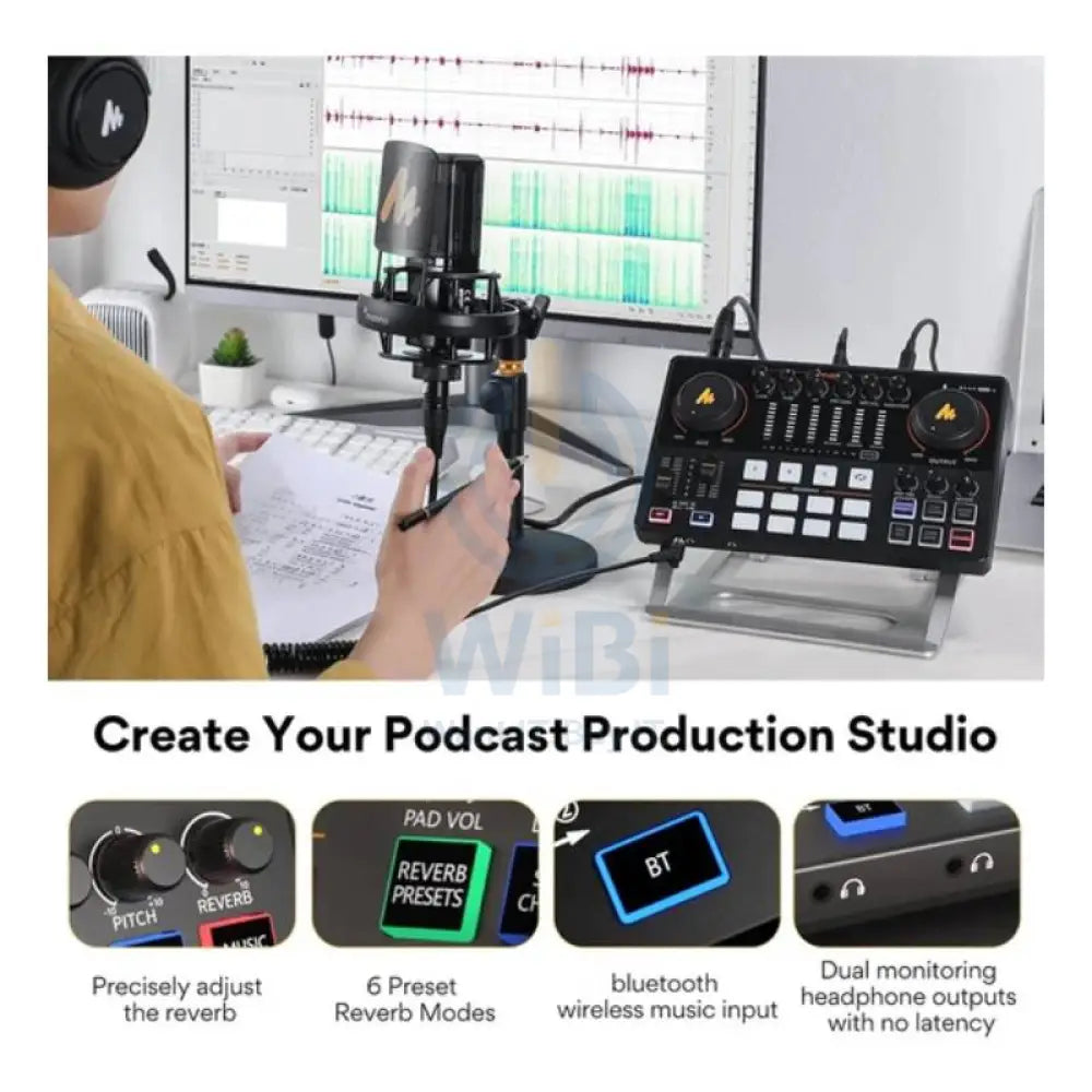 Maonocaster AME2 Audio Interface & Podcast Equipment - Black Accessories > Audio > Audio Mixer