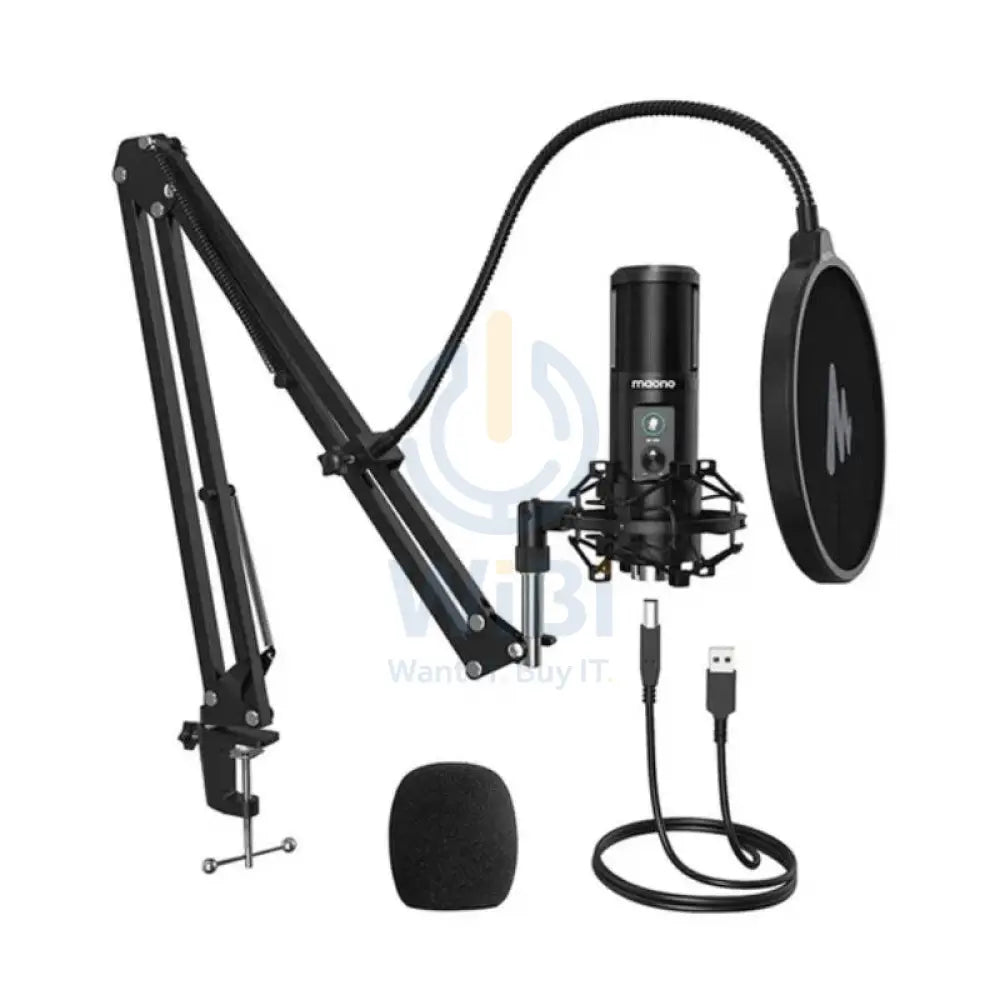 Maonocaster AU-PM421 USB Microphone Kit With One-Touch Mute - Black Accessories > Audio > Microphone