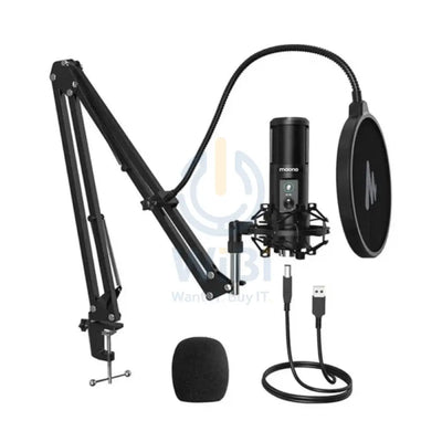 Maonocaster AU-PM421 USB Microphone Kit With One-Touch Mute - Black Accessories > Audio > Microphone