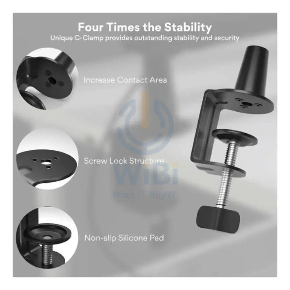Maonocaster BA92 Microphone Suspension Boom Arm Stand - Black Accessories > Mobiles & Tablets > Mobiles > Mobile Holder
