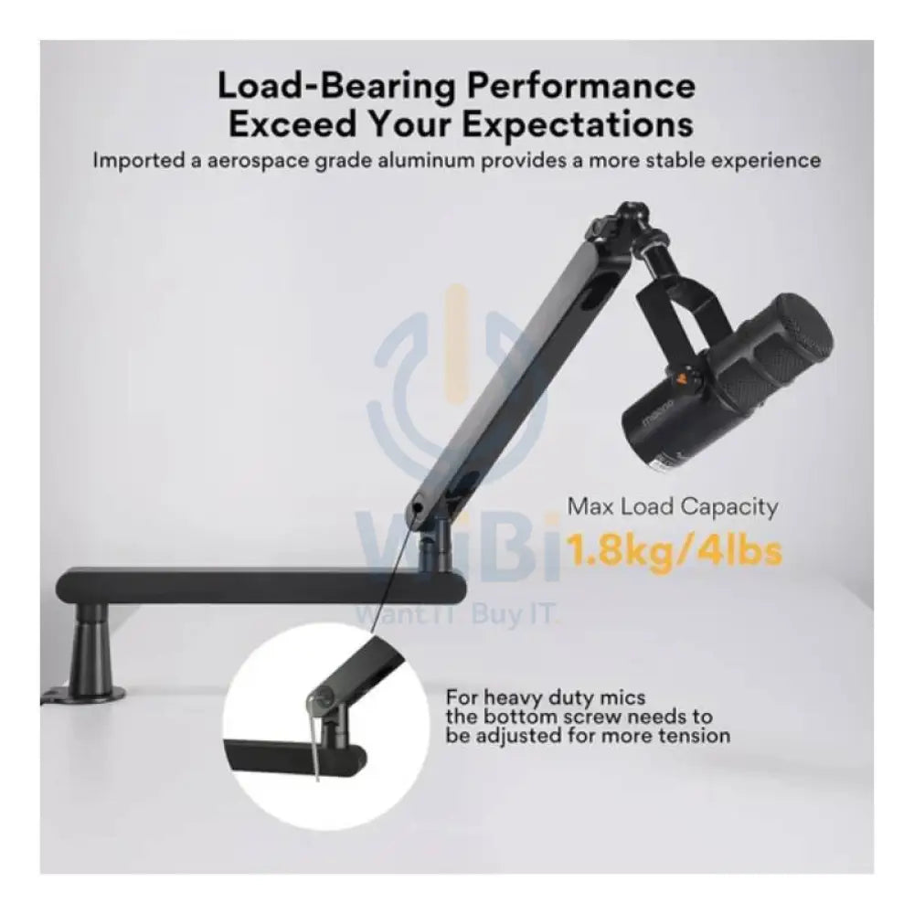 Maonocaster BA92 Microphone Suspension Boom Arm Stand - Black Accessories > Mobiles & Tablets > Mobiles > Mobile Holder