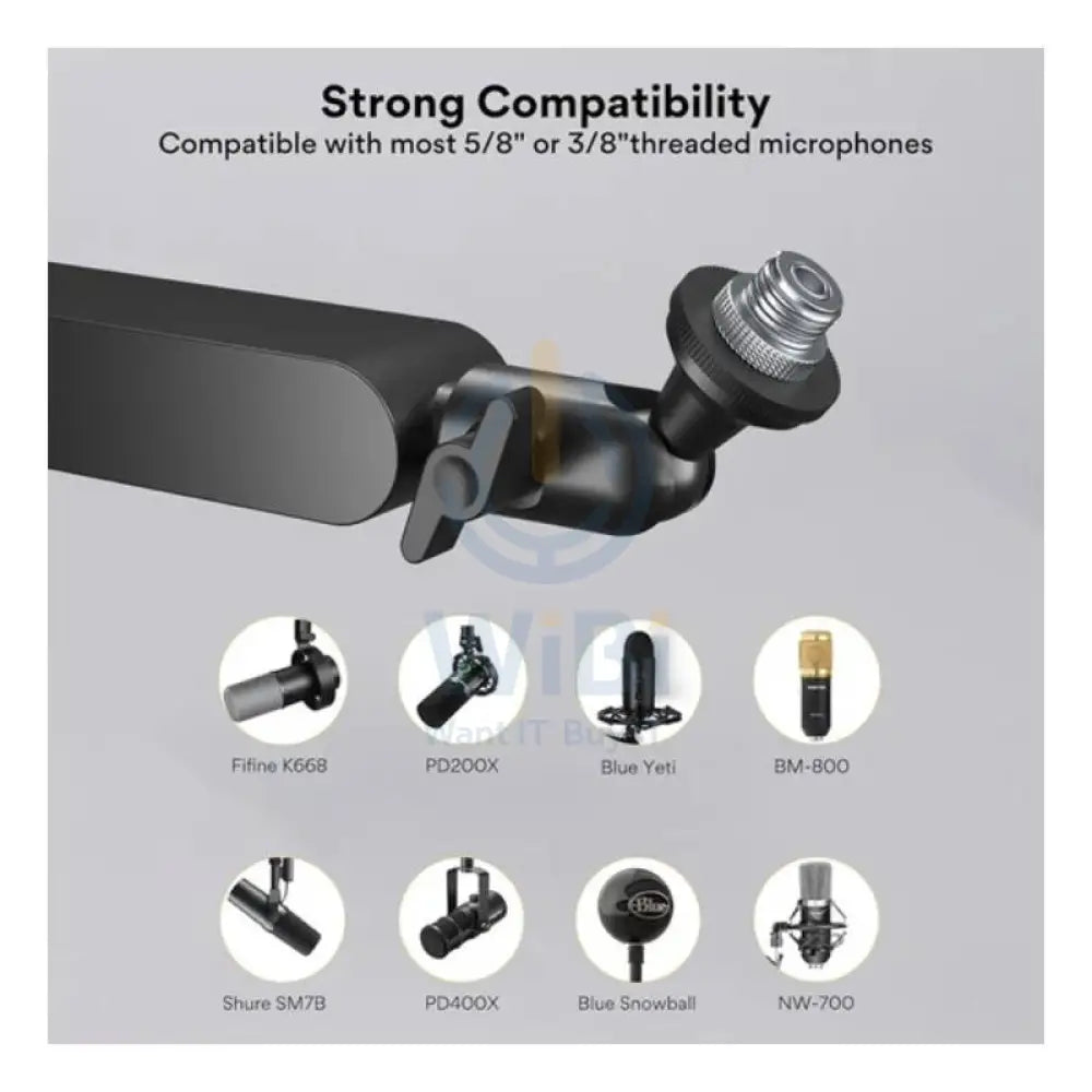 Maonocaster BA92 Microphone Suspension Boom Arm Stand - Black Accessories > Mobiles & Tablets > Mobiles > Mobile Holder